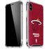 NBA Miami Heat Red Primary Logo iPhone XS Max Clear Case